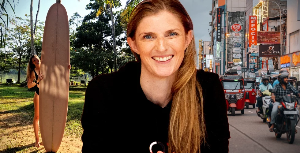 Anna Kalm drog till Sri Lanka – för att bygga bolag och surfa: “Bästa sättet att starta dagen på”