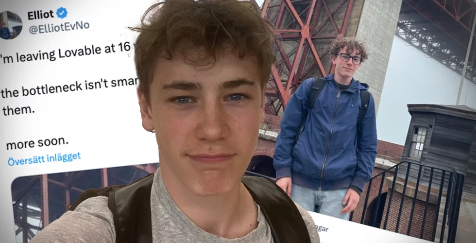 16-åriga AI-profilen lämnar Lovable – ska bygga nytt (och blev superviral)
