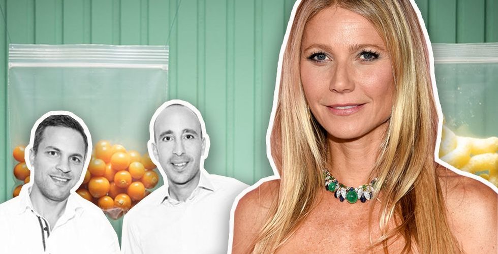 Gwyneth Paltrow tar Daniel Kapluns och Richard Olinius Ninjaplast till USA. Foto: Press/TT/Montage
