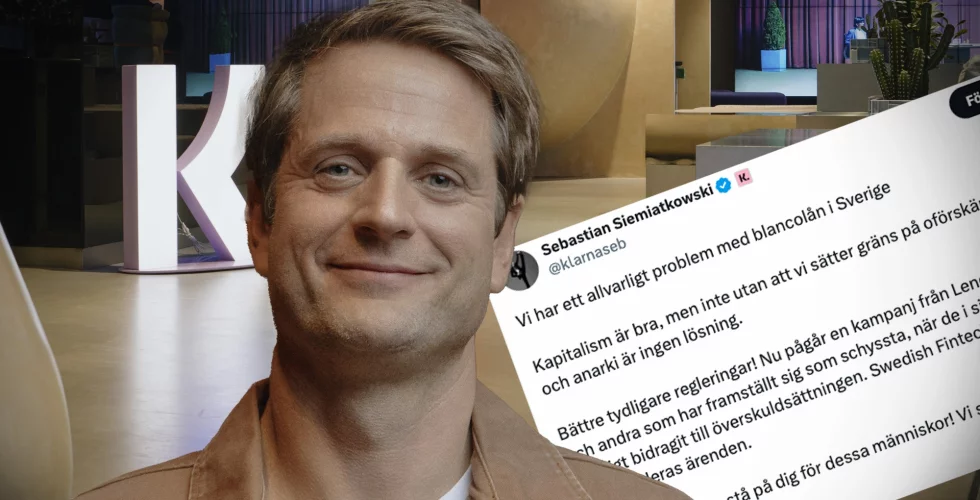 Klarnas Sebastian Siemiatkowski till attack mot lånesajterna: “Bidragit till överskuldsättningen”