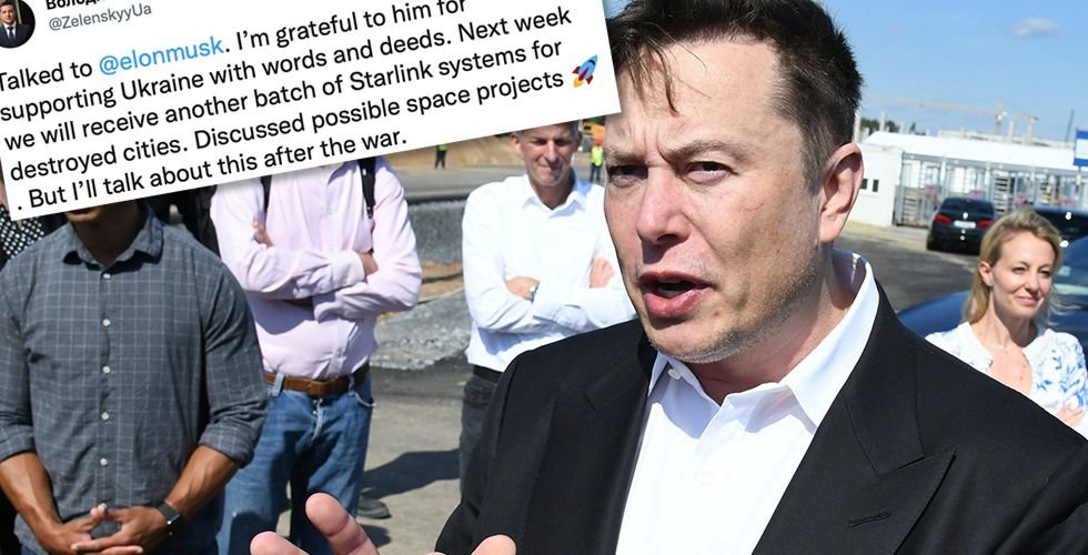 Elon Musk fortsätter hjälpa Ukraina med internet – skickar fler antenner