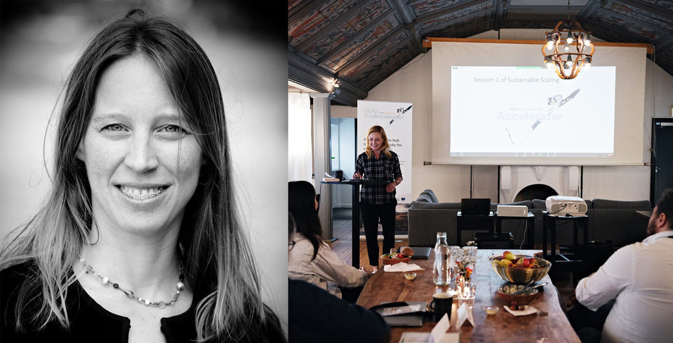 Cecilia Åkerblom, PEAK Accelerator Manager. Workshop vid House Be i Åre med Elisabeth Thand Ringqvist, E14 Invest.