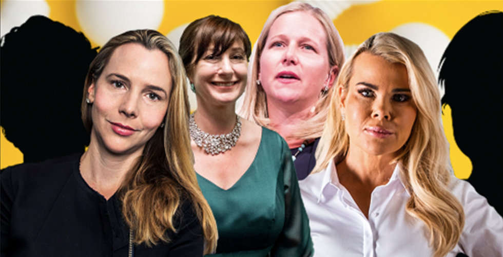 Sophie Stenbeck, Jane Walerud, Cristina Stenbeck och Pernilla Nyrensten är alla med på miljardärslistan. Foto: Press/TT/Montage