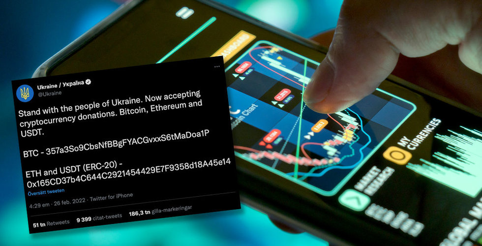Krypto-världen går samman – donationer flödar in till Ukraina