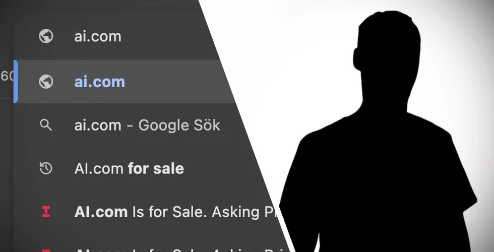 AI.com till salu – för 1 miljard: “Råkade vara mina initialer”