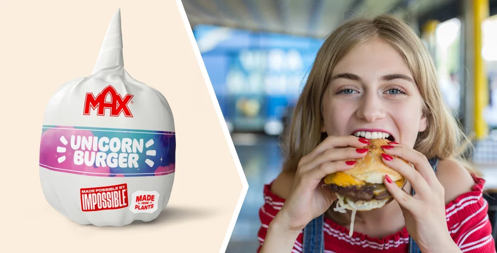 Impossible Burger till Sverige – ska göra unicornburgare med Max
