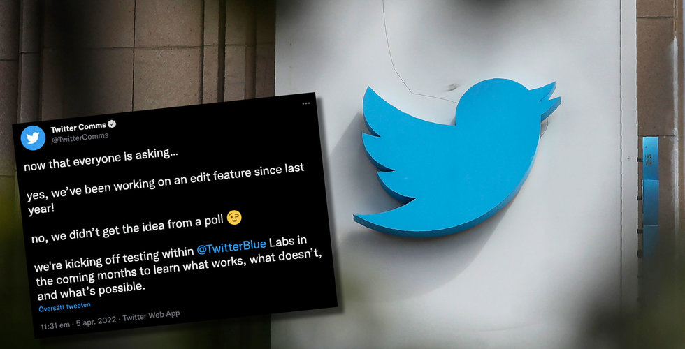 Twitter bekräftar att redigeringsfunktion håller på att testas