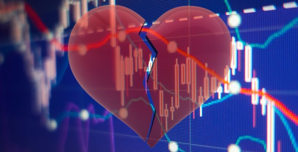 Illröda kurser på Alla Hjärtans dag – techaktierna faller