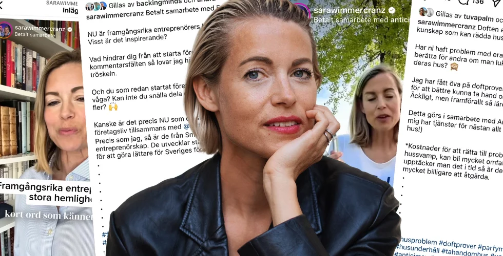 Backing Minds-grundaren Sara Wimmercranz extraknäcker som influencer