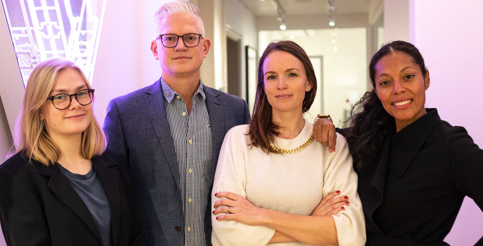 Anna Rydin & Mattias Guilotte, Violet AI, samt Ulrika Lilja & Claudia Gård, teamet på GoFrendly. Foto: Press.