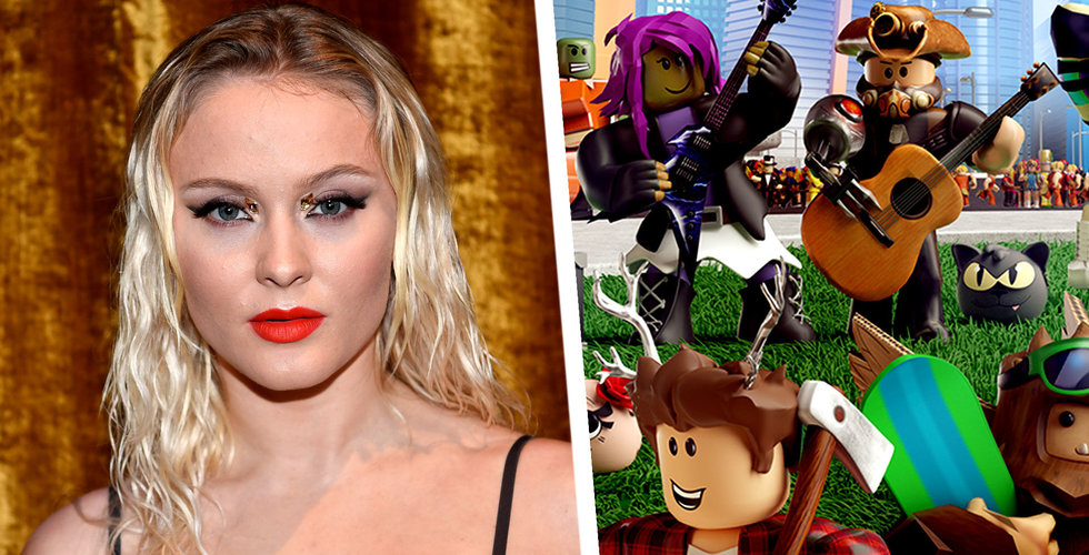 Artisten Zara Larsson har enligt egen utsago tjänat miljoner på spelplattformen Roblox. 