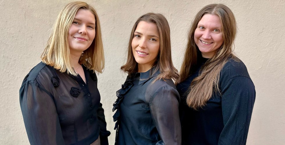 Therese Jonsson, Mathilda Hammarström och Viktoria Sartor. Foto: Press.