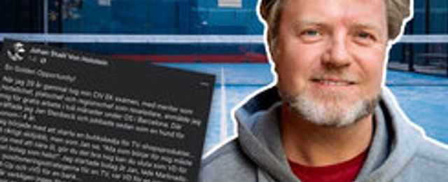 Johan Staël von Holstein hakar på padel-trenden – “De ska få jobba som hundar”