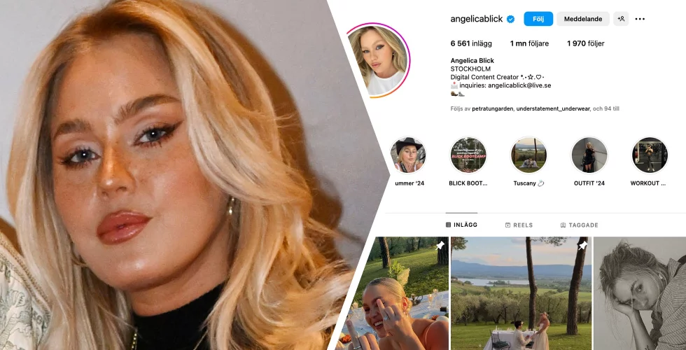 Influencern Angelica Blick vänder till vinst igen – och plockar ut en liten peng
