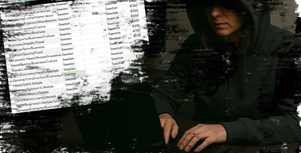 Hon kränger länkar åt 100 sajter: “Artikeln ska aldrig läsas”