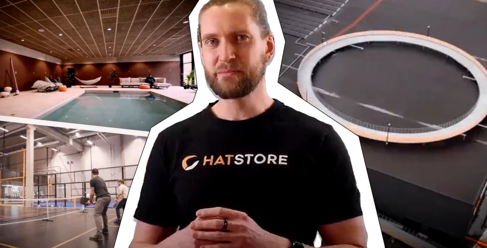 Pool, bastu och rutschkana – har Hatstore tech-Sverige lyxigaste kontor?