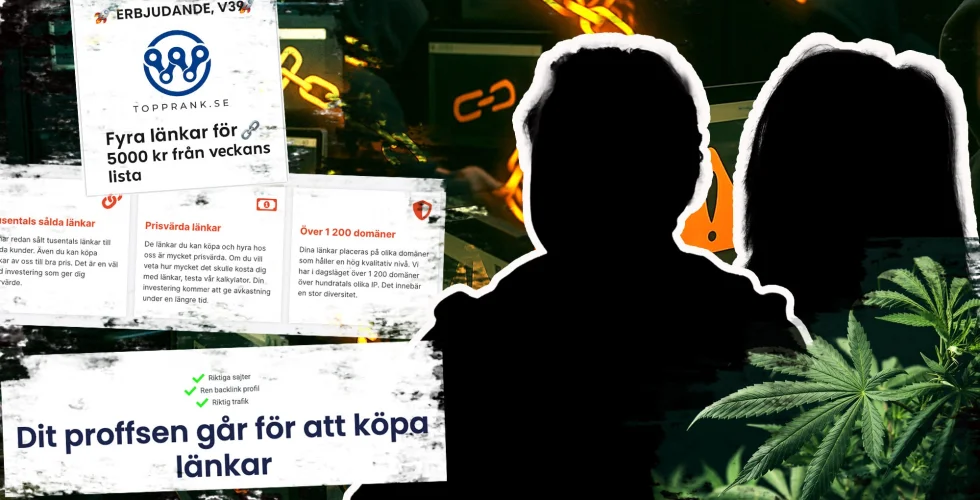 AVSLÖJAR: De bygger länkfarmar med kända svenska sajter – och extraknäcker som cannabisförsäljare