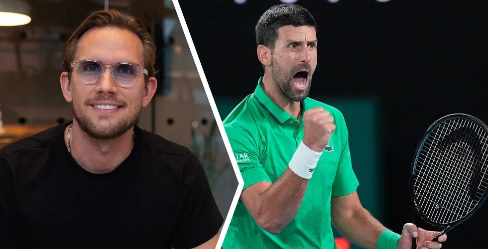 Här syns världsstjärnan Novak Djovovic – med svenska startupen Kylas produkt