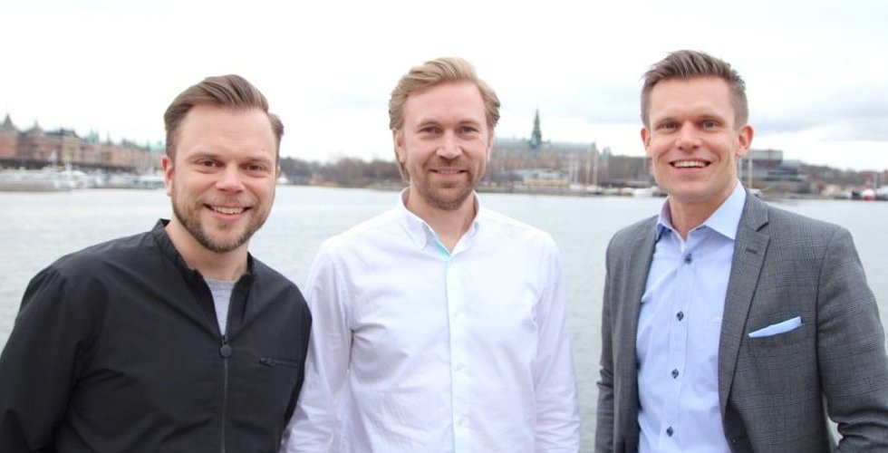 Från vänster: Tipsers grundare Axel Wolrath, Jonas Sjöstedt och Marcus Jabobsson. Foto: Jonas de Lange